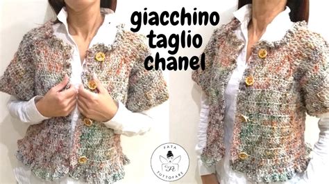 giacchino a ferri o uncinetto tipo chanel tutorial